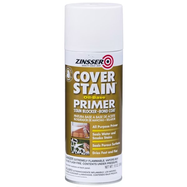 13 Oz White Cover-Stain Oil-Based Stain Block Primer, Zinsser, Mfr#: 03608